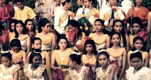 Eine Mädchengruppe in Bangkok