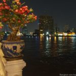 Chao Praya in der Nacht