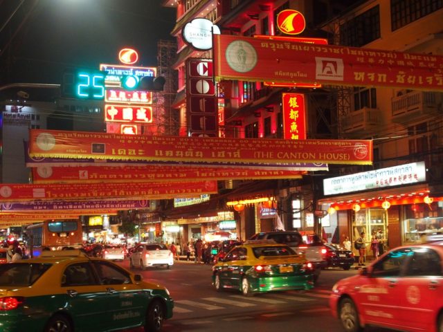Chinatown Bangkok bei Nacht