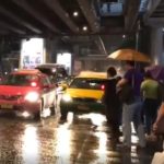 Taxi im Regen