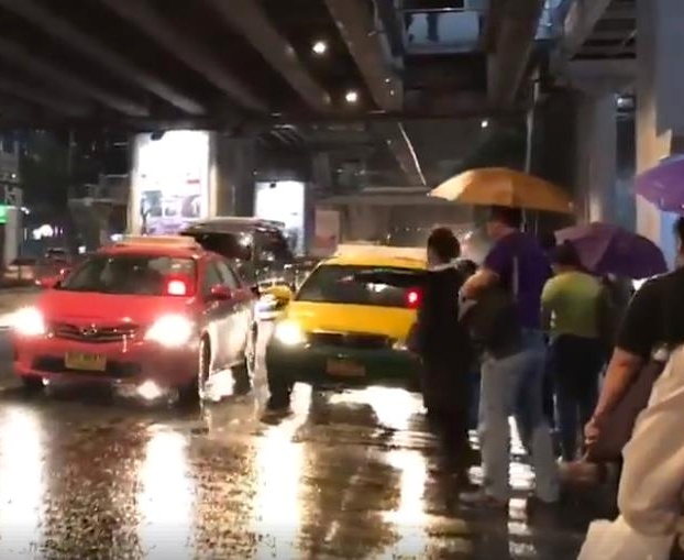 Taxis Verkehr in Bangkok