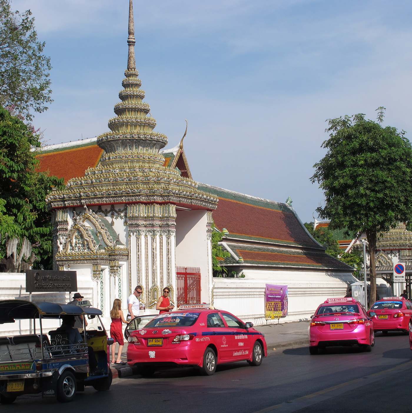 Taxis Verkehr in Bangkok