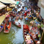 Thailand Floating Market Damnoen Saduak near Bangkok, Bangkok, Thailand